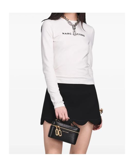 Marc Jacobs Black Scene Logo Lettering Vanity Bag