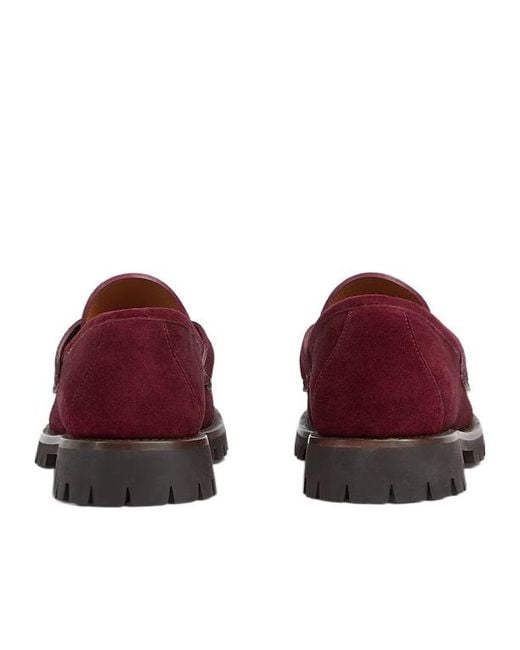 Gucci Red Loafer With Horsebit, Uk