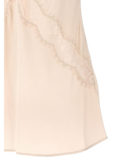 Pinko Natural Lydia Lace Detailed Top