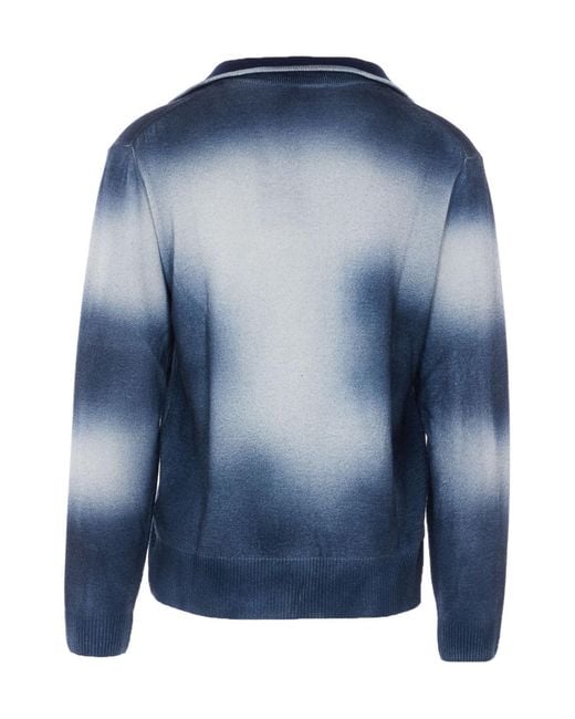 Vivienne Westwood Blue Logo Embroidered Jumper for men
