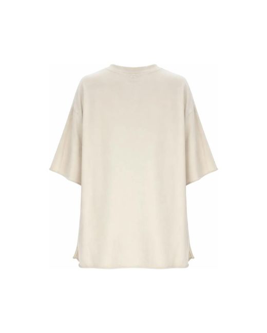 Rick Owens White Crew Neck T-Shirt
