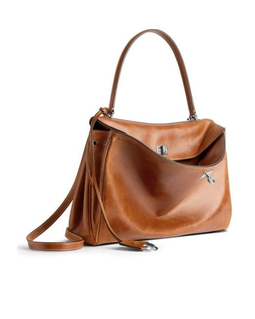 Balenciaga Brown Rodeo Medium Handbag