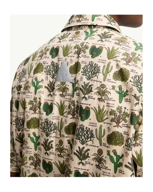 Moncler Multicolor Grenoble Day Namic Botanical Print Shirt for men
