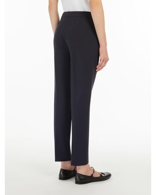 Max Mara Blue Pegno Slim-Fit Trousers
