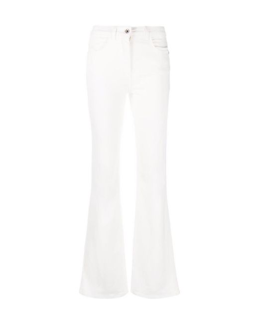 Patrizia Pepe White Flared Pants