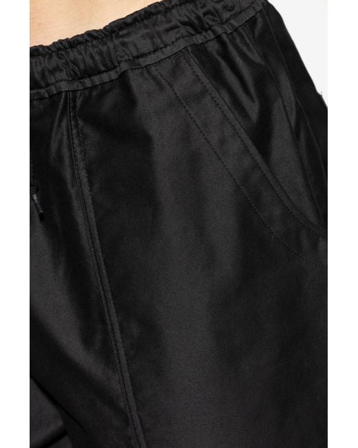 Comme des Garçons Black Drawstring Casual Pants for men