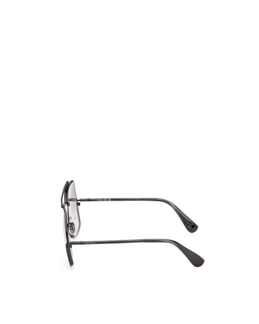 Max Mara Metallic Irregular Frame Sunglasses