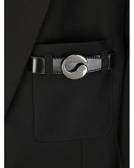 Coperni Black Belted-Pocket Blazer