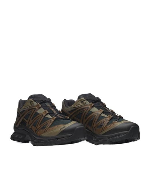 Salomon Lab Brown Salomon Xt-Quest Panelled Low Top Sneakers for men