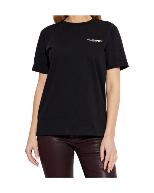 AllSaints Black Blaze Logo T-Shirts