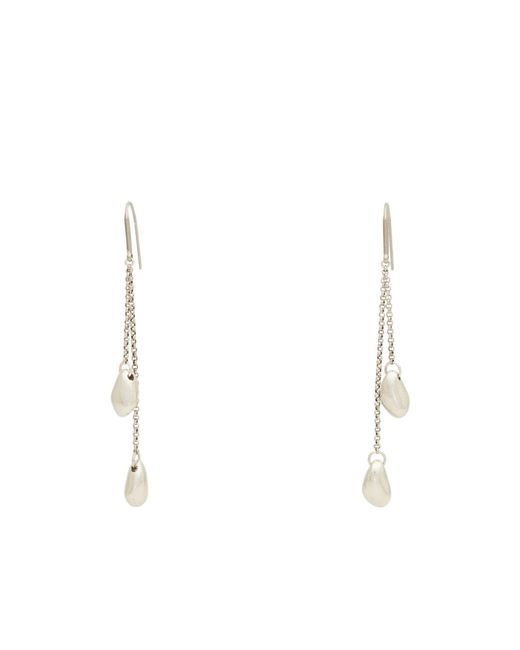 Isabel Marant White Metal Earrings