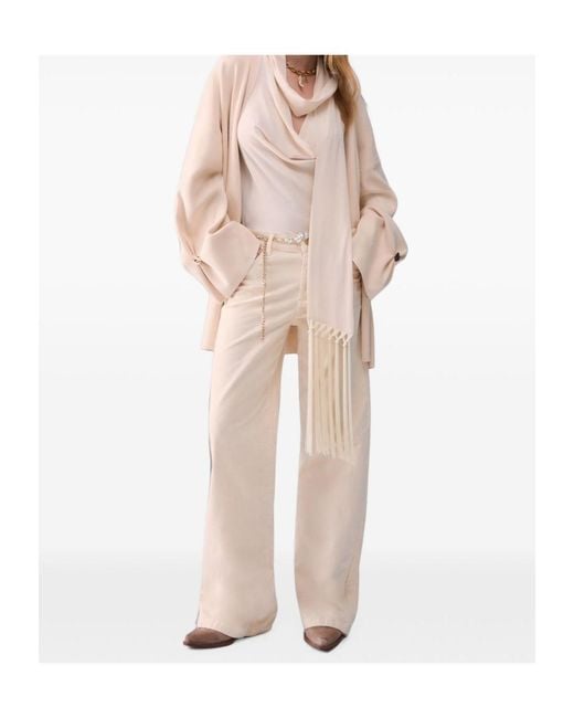 Liu Jo White Top With Scarf