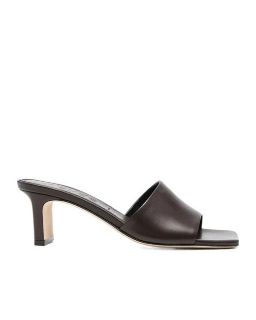 Aeyde Multicolor Square-Toe Open-Toe High-Heeled Sandals