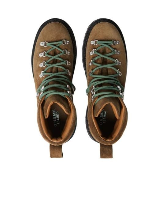 G.H.BASS Brown Suede Hiking Boots for men