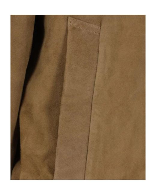 Arma Green Long-Sleeved Zip-Up Leather Jacket