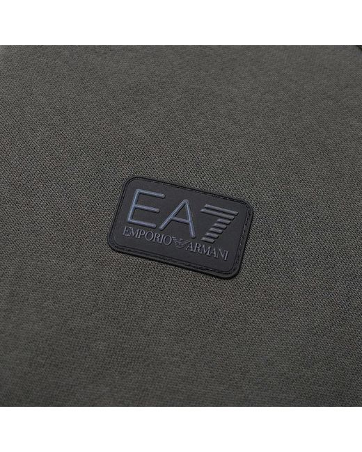 EA7 Gray Logo And Hat Casual Jacket for men