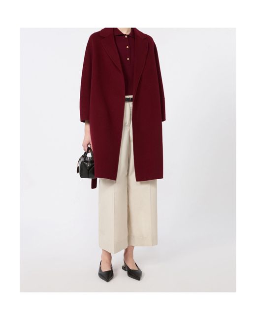 Max Mara White Cotton Poplin Trousers