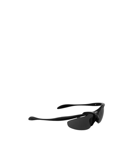 Balenciaga White Eyewear Wrap-Around Frame Sunglasses