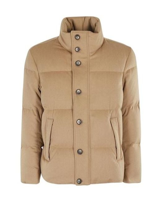 Herno Natural Padded High Neck Coat for men