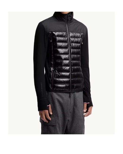 Moncler Black Grenoble Padded Polartec Zip-Up Jacket for men