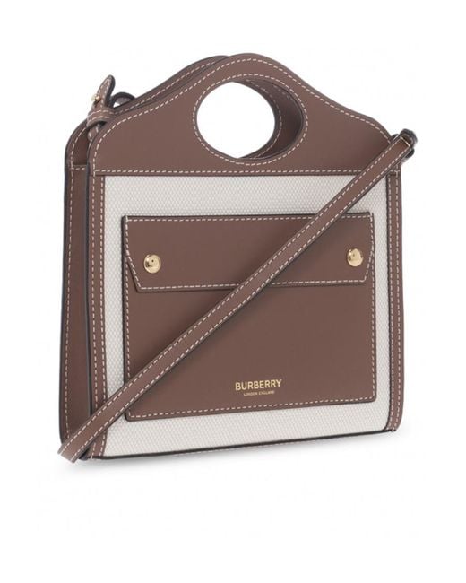 Burberry Brown Micro Two-Toned Crossbody Bag
