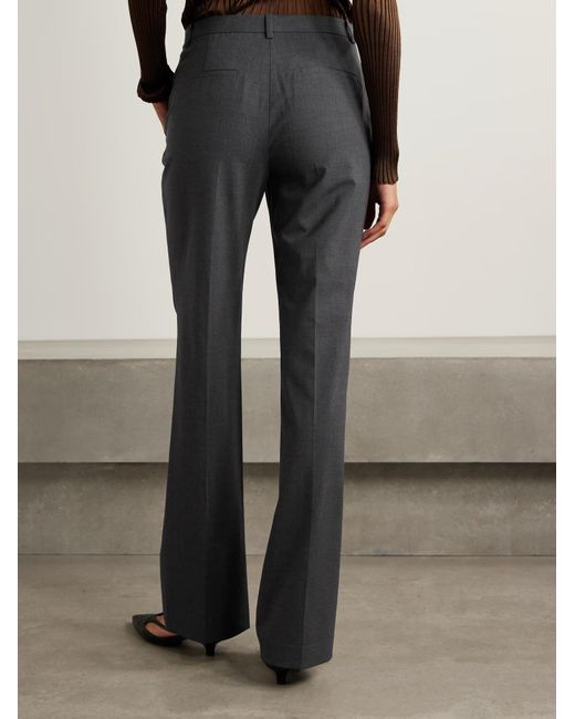 Theory Gray Straight-Leg Trousers