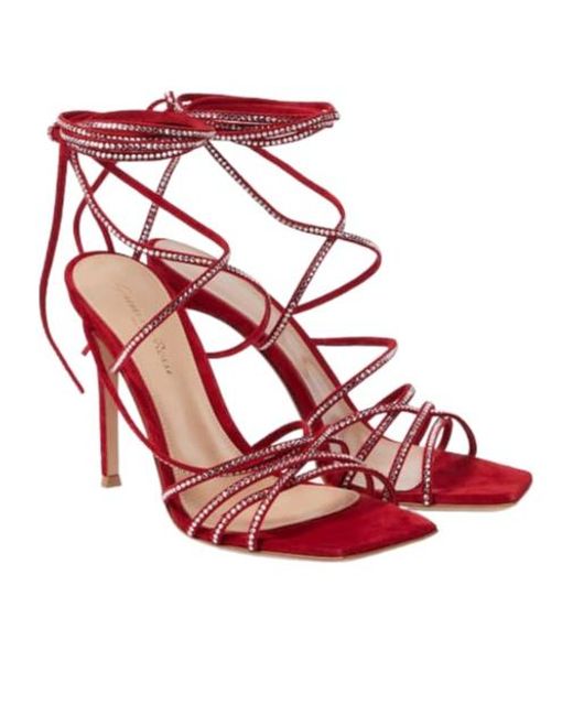 Gianvito Rossi Pink Versatile Square-Toe Stiletto Sandals