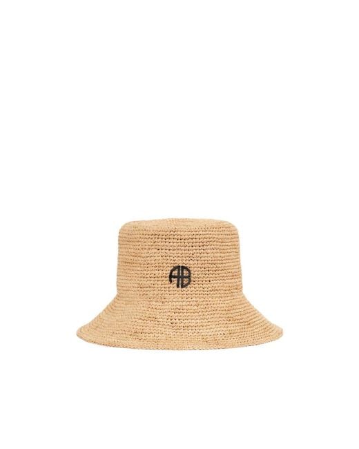 Anine Bing Natural Brim Hat