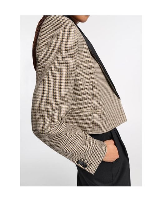 Dorothee Schumacher Multicolor Gaphic Elegance Cropped Blazer