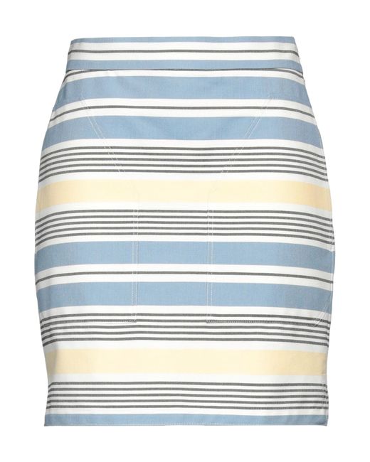 Max Mara Blue Ruffled Skirt