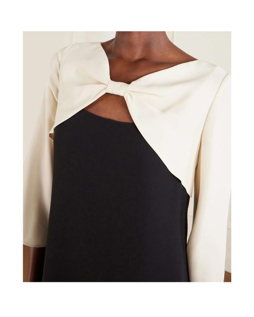 Valentino Black Bow-Knot Cutout Dress