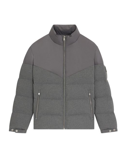 Boss Gray Clanello Luxury Puffer Jacket for men