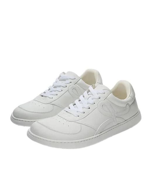 Loewe White Leather Jambo Sneakers for men