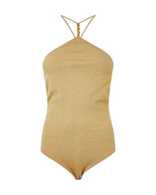 Bottega Veneta Natural Contoured Stretch Bodysuit