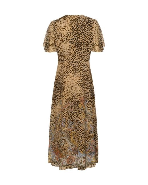 Etro Natural Leopard Print Dress
