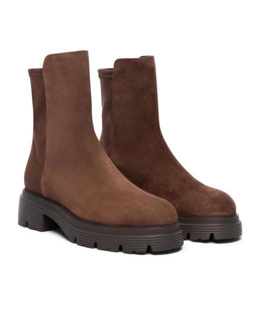 Stuart Weitzman Brown 5050 Hudson Lite Bootie
