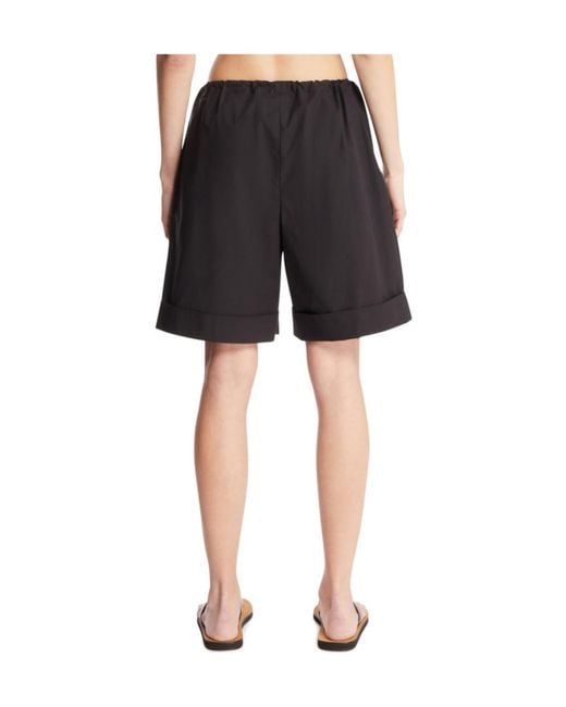 The Row Black Emiliano Shorts