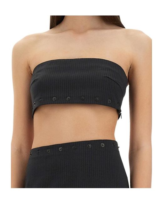 Paloma Wool Blue Nita Striped Bandeau Top