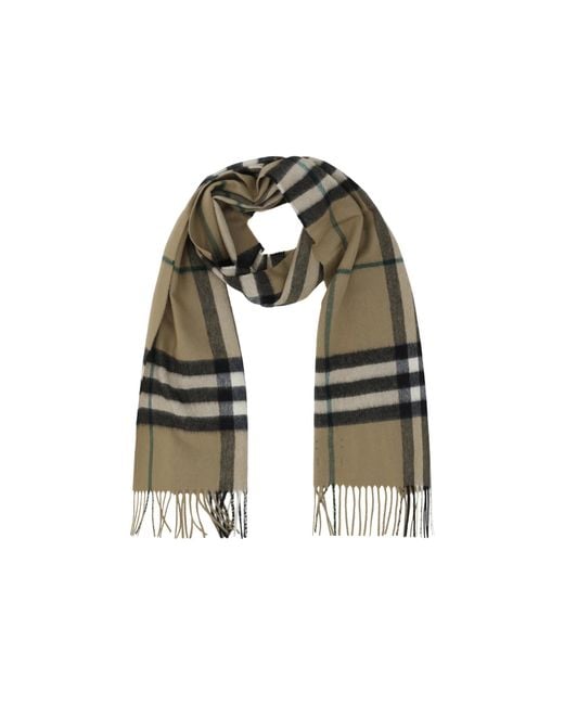 Burberry Multicolor Checked Fringed-Edge Scarf for men