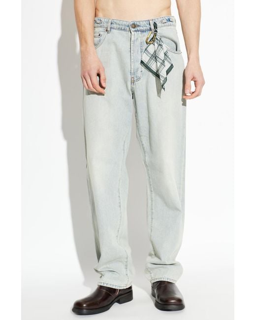 DARKPARK White Mark Relax Fit Jeans for men