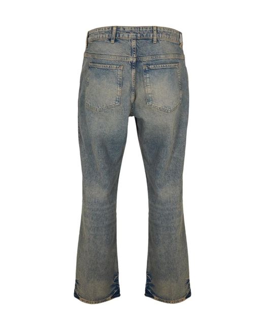 Represent Gray Straight Jeans for men