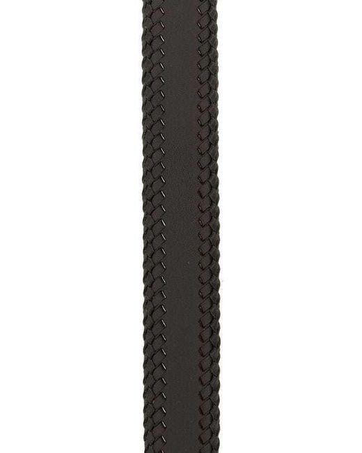 Prada White Braided Buckle Belt