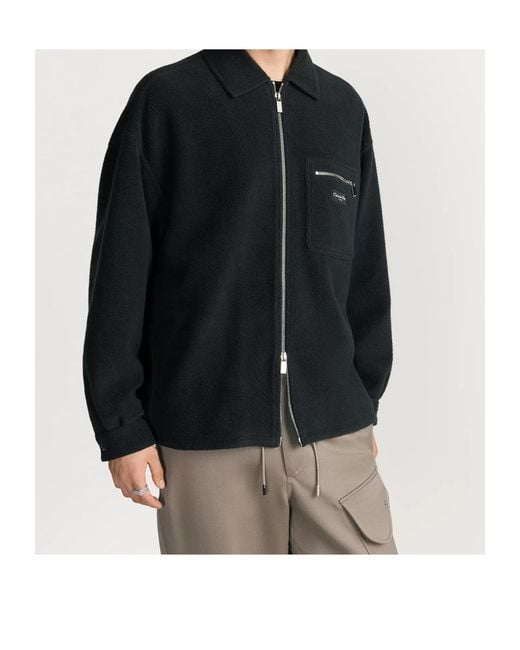 Dior Black Homme Cd Couture Zipped Overshirt for men