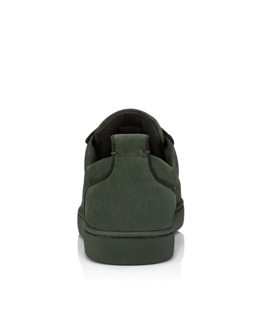 Christian Louboutin Green Studded Low-Top Sneakers for men