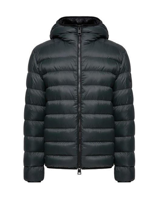 Moncler Black Alrai Hooded Short Down Jacket for men