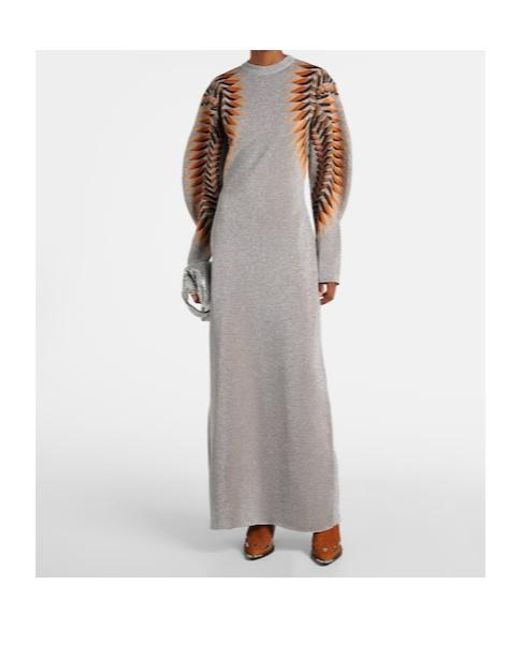Rabanne Multicolor Lamé Jacquard Maxi Dress