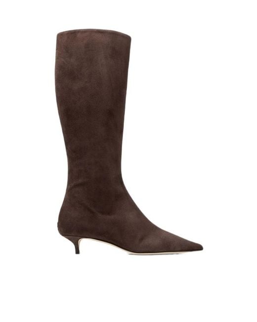 Jimmy Choo Brown Pointed-Toe Ankle Boots