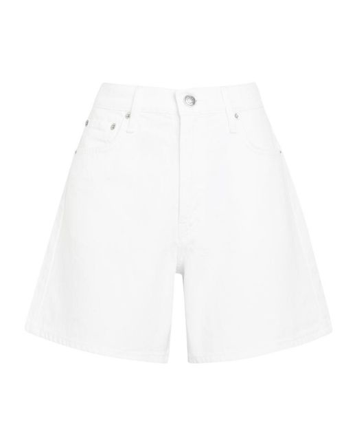 Rag & Bone White Kaia Denim Shorts
