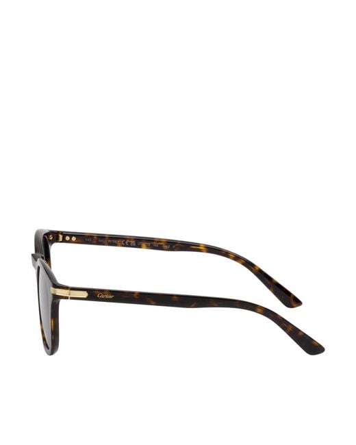 Cartier Green Rectangular-Frame Sunglasses for men