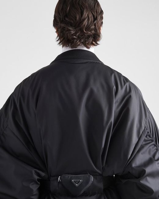 Prada Black Padded Bomber Jacket for men